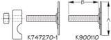 Footbrace Stud Mount Kit