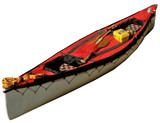 Tandem Lace on Canoe Spray Deck | Red