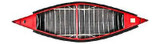 12' Pointed End Canoe by Sportspal Red Top View